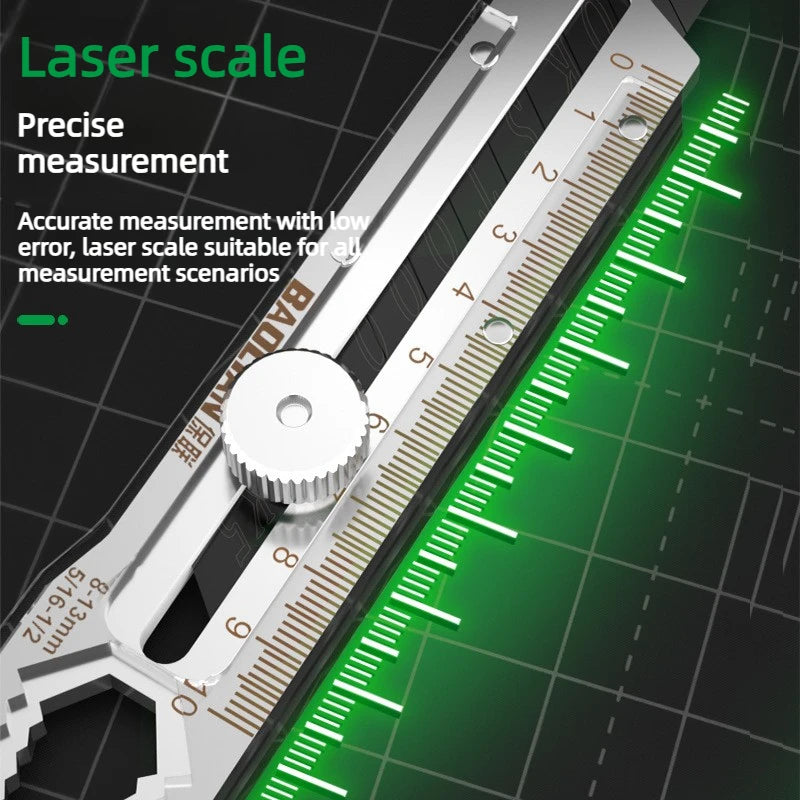 8-in-1 Multifunctional Utility Knife – Sharp Blade & Built-In Ruler Utility Knife Babs