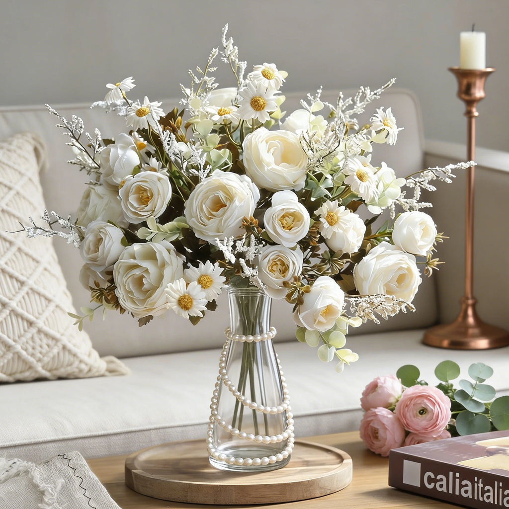 Silk Rose Artificial Flowers for Wedding, Home & DIY Décor Artificial Silk Flowers Babs
