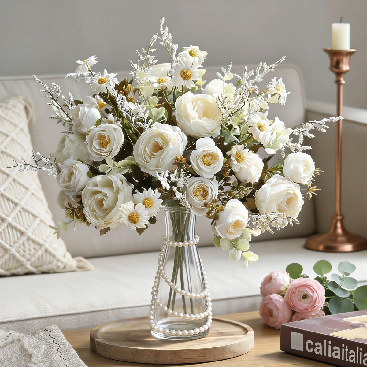 Silk Rose Artificial Flowers for Wedding, Home & DIY Décor Artificial Silk Flowers Babs