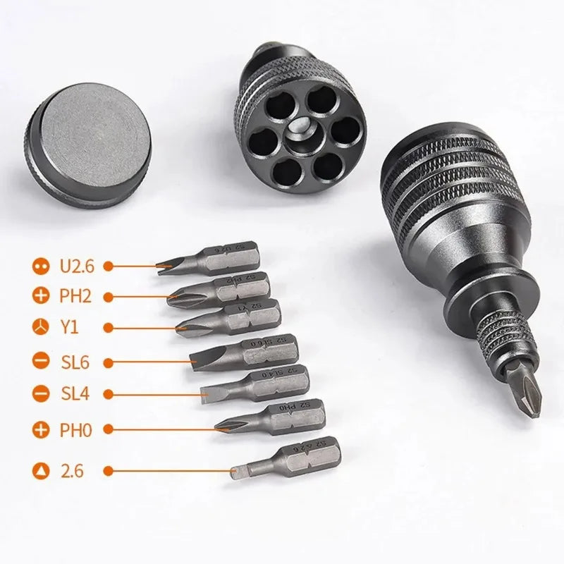 7-in-1 Mini Ratchet Screwdriver Set | Magnetic Tip Mini Ratchet Screwdriver Babs