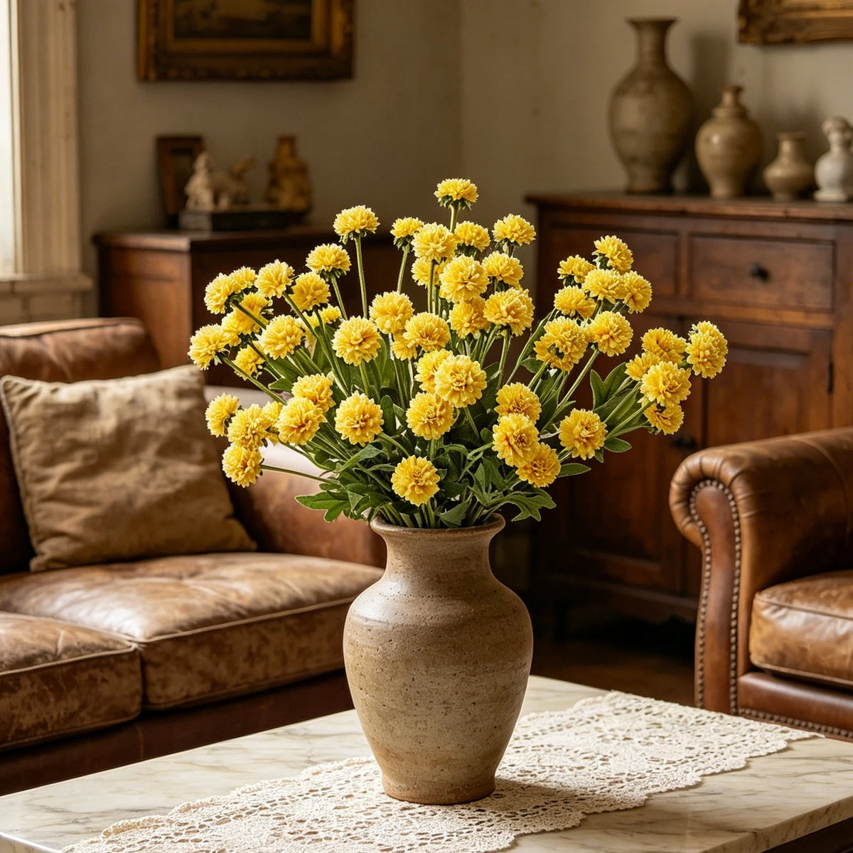 Silk Chrysanthemum Artificial Flowers | Wedding & Home Décor Artificial Silk Flowers Babs