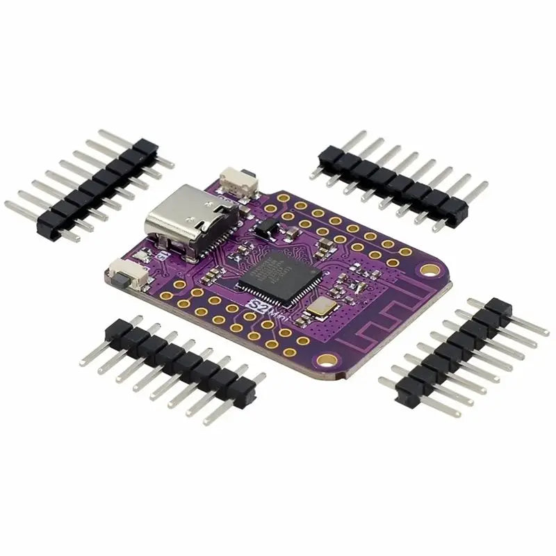 5-Pack ESP32-S2 Mini WiFi Dev Board | 4MB Flash 2MB PSRAM WiFi Development Board Babs