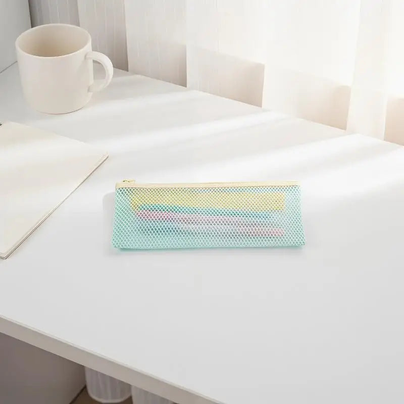 Mesh Zipper Pouch – Pencil Case & Travel Organizer Bag Mesh Organizer Pouch Babs