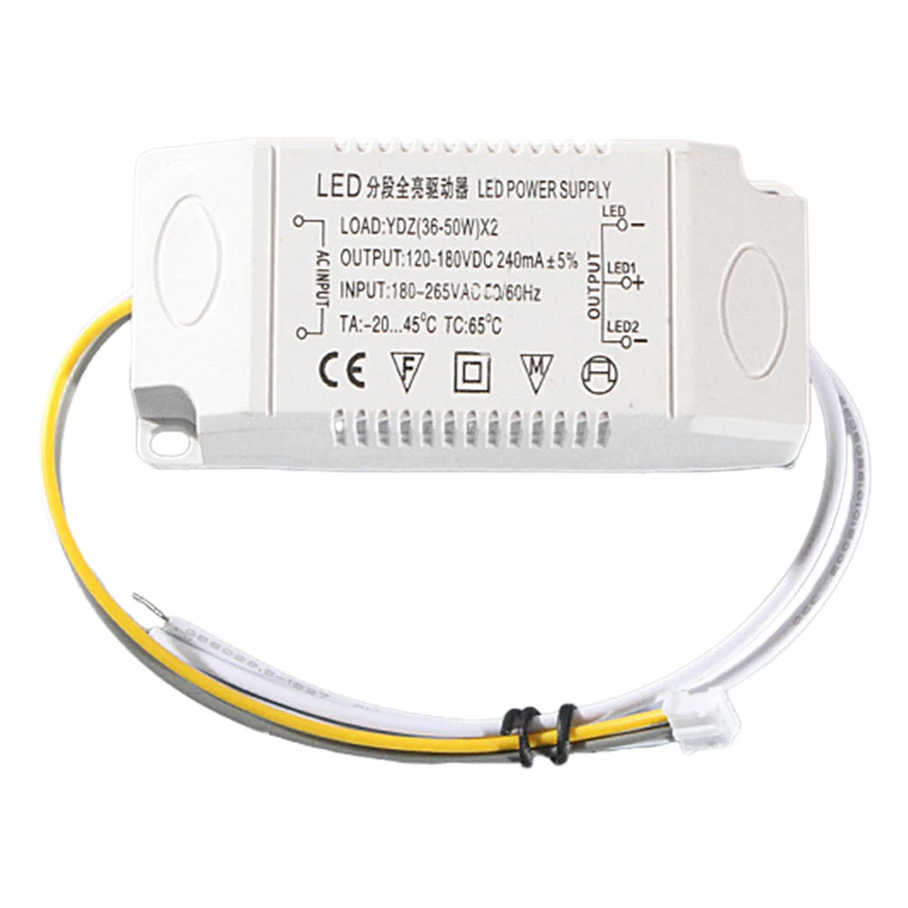 LED Driver Transformer 12-50W – Ceiling & Panel Light Power Supply LED Driver Transformer Babs 36-50Wx2