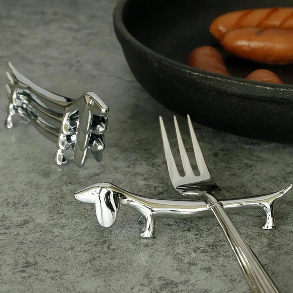Dachshund Dog Stainless Steel Chopstick Rest & Cutlery Holder Chopstick Rest Babs