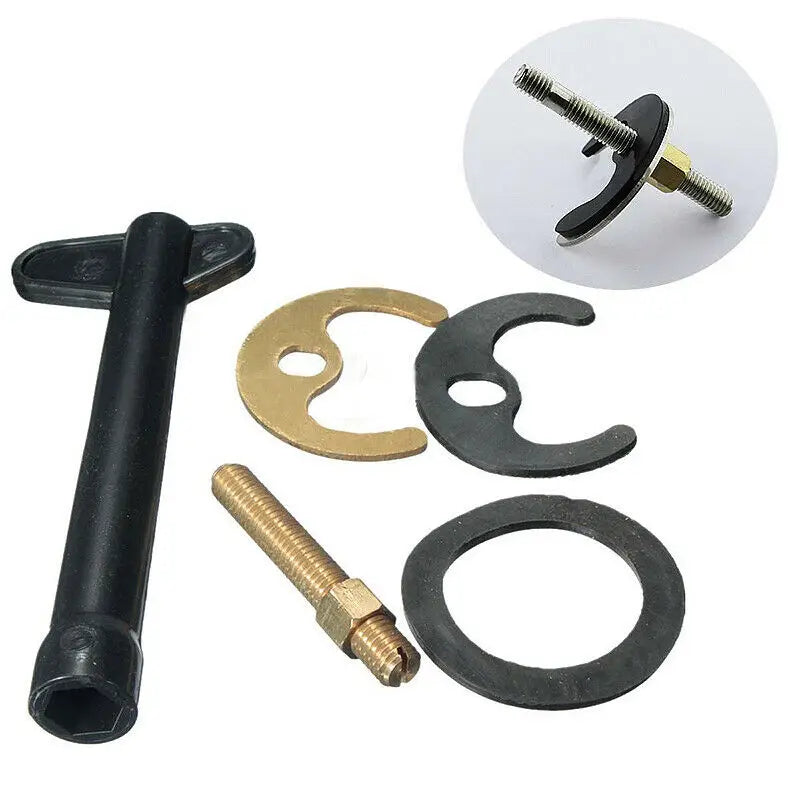 Tap Faucet Fixing Kit – M8 Bolt, Washer, Wrench & Plates Faucet Fixing Kit Babs Default Title