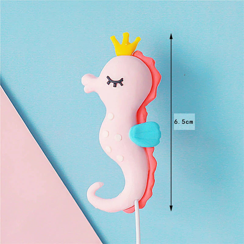 Marine Animal Cake Toppers – Ocean Birthday Party Decorations