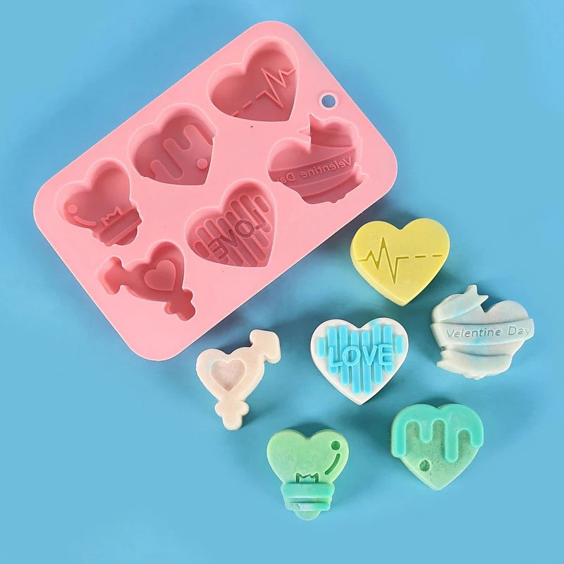 Heart Silicone Mold – Chocolate, Candy, Ice & Fondant Silicone Baking Mold Babs