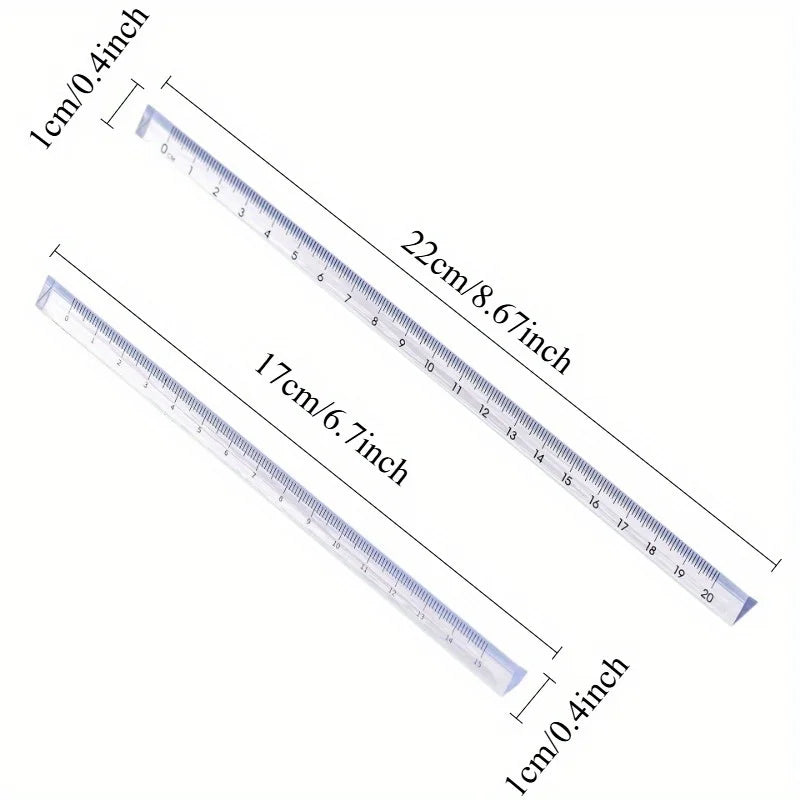Transparent Triangular Scale Ruler – Drafting & Drawing Template Triangular Scale Ruler Babs