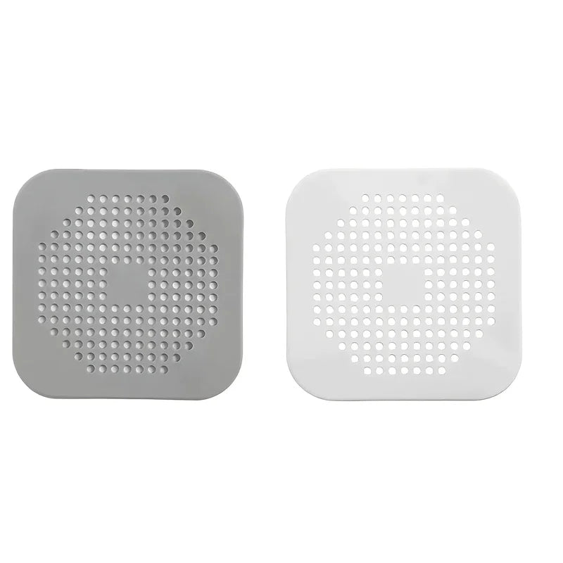 2-Pack Silicone Drain Hair Catcher - Anti-Clog Mesh Cover Drain Hair Catcher Babs 2PCS