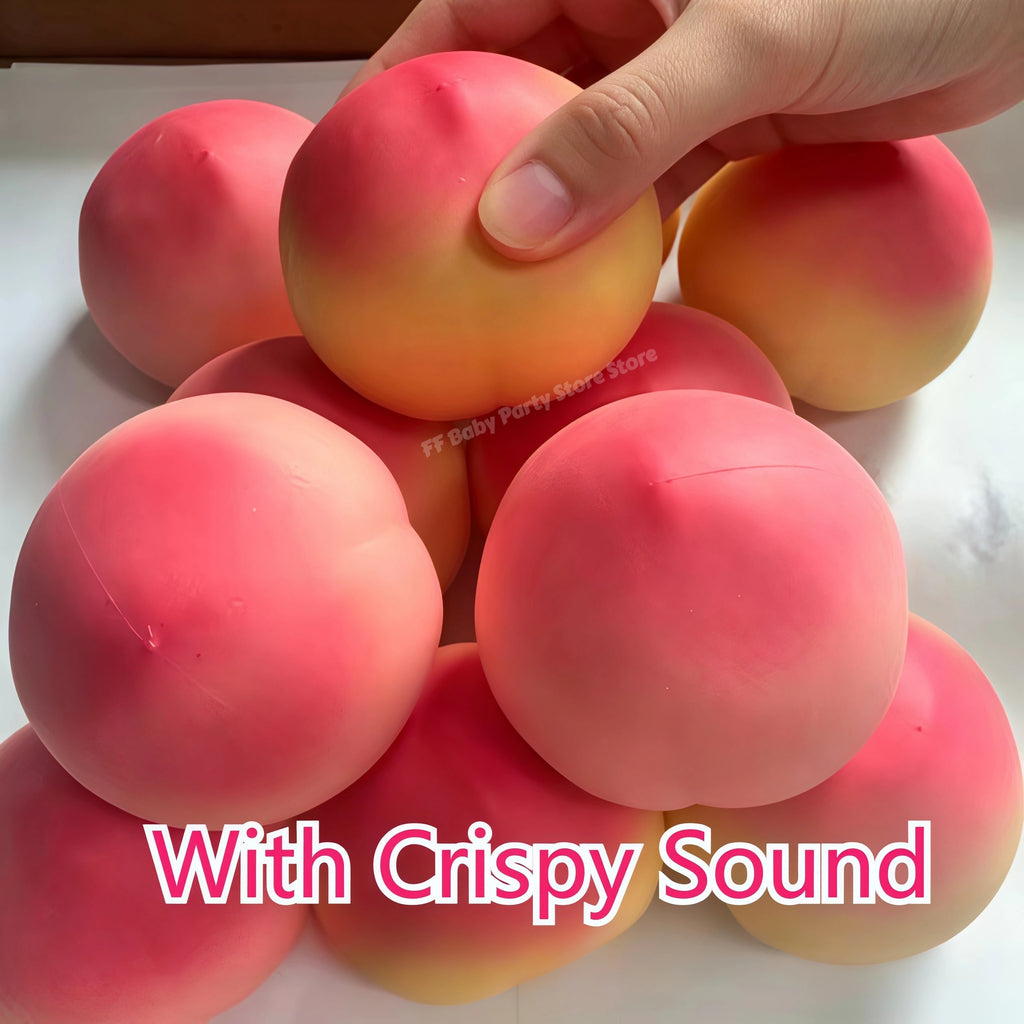 Peach Squishy Toy Slow Rising Crispy Sound Fidget Toy Gift Squishy Fidget Toy Babs