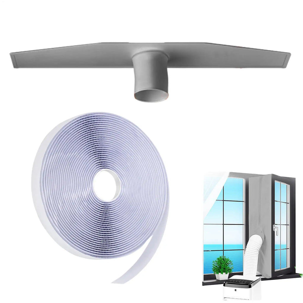 158" Portable AC Window Seal Kit – Self-Adhesive Vent Seal AC Window Seal Kit Babs