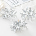 Artificial Golden Pine Stems for Christmas, Wedding & Home Décor Artificial Floral Stems Babs Silver 1 pc