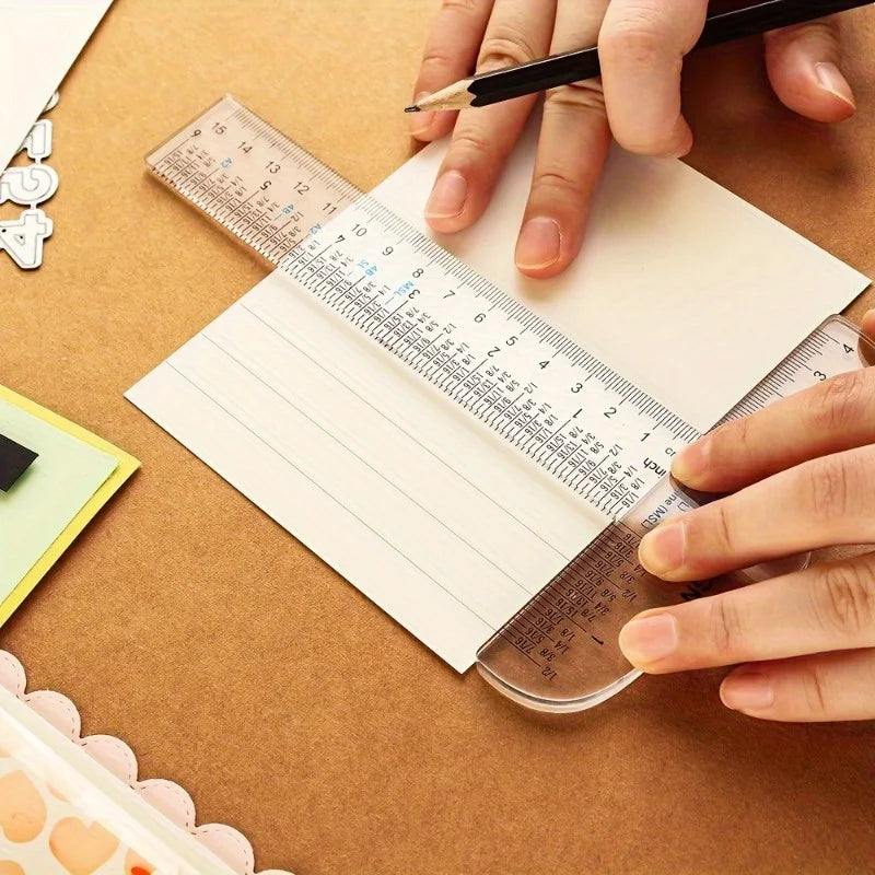 Acrylic T-Square Ruler 6 & 12 Inch – Crafting & Scrapbooking Acrylic T-Square Ruler Babs