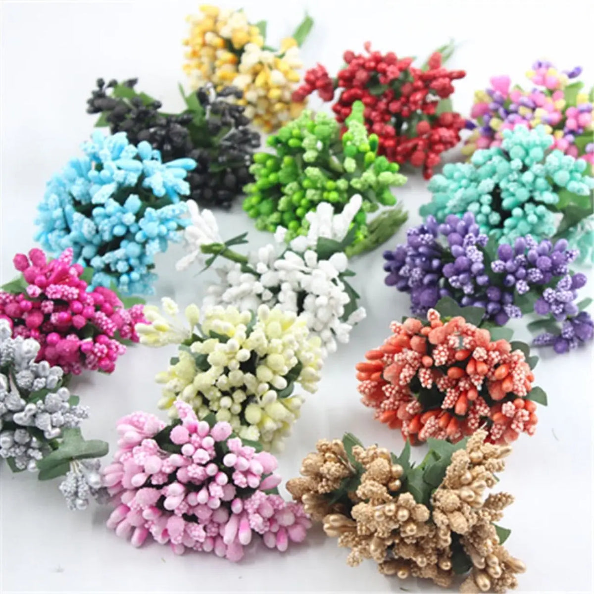 12 Pcs Resin Artificial Flower Stamens – Wreaths & Scrapbooking Artificial Flower Stamens Babs