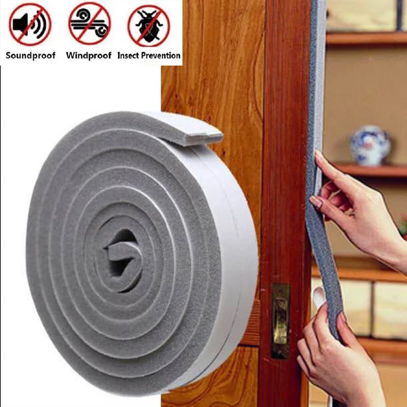 Foam Door & Window Sealing Strip – Self-Adhesive Weather Stripping Weather Stripping Tape Babs