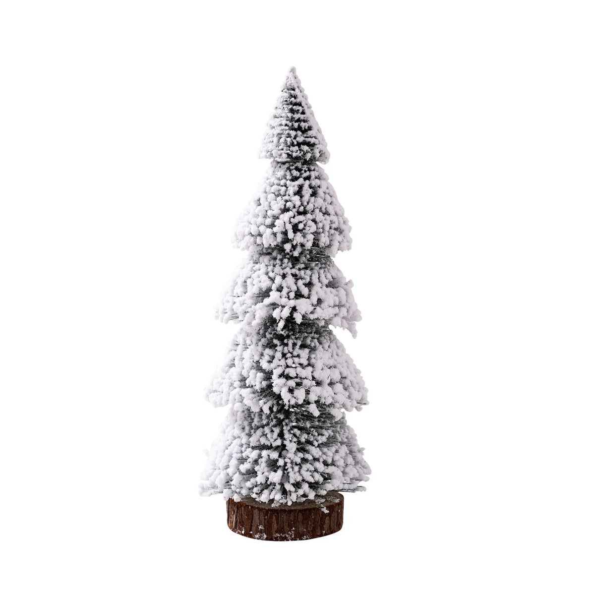 Mini Snow Pine Christmas Tree Ornaments – Set of 4 Desktop Decor Christmas Tree Ornament Babs