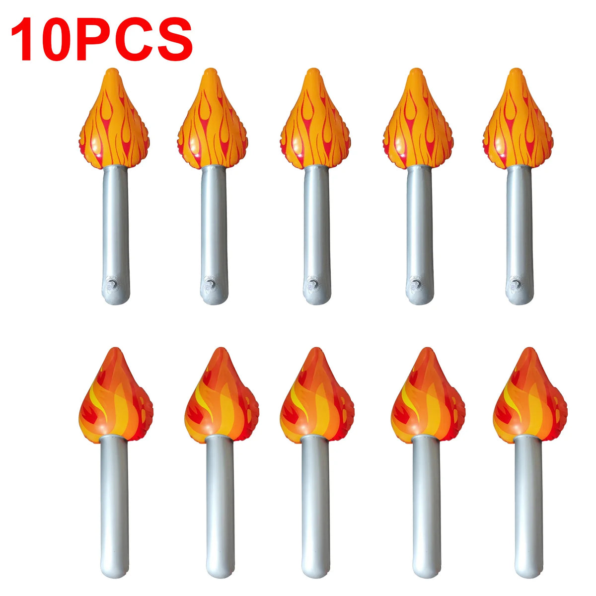 Inflatable Torch Props – Medieval Party & Sports Events (1–10 Pcs) Inflatable Party Prop Babs 10PCS 1 One Size