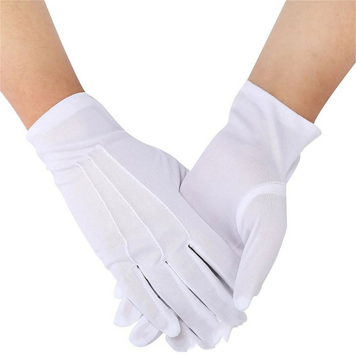 White Formal Gloves – Tuxedo, Costume & Jewelry Inspection Formal Costume Gloves Babs