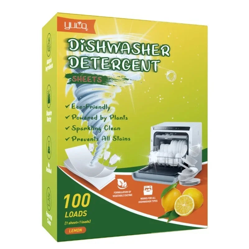 Dishwasher Cleaning Tablets 100-Pack – Brightening & Degreasing Dishwasher Cleaning Tablets Babs