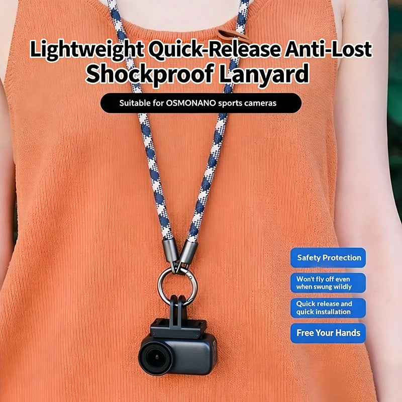 Quick-Release Anti-Drop Lanyard for Osmo Action Camera Strap Camera Lanyard Strap Babs