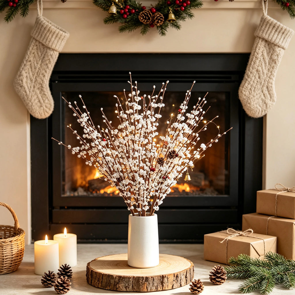 Artificial Jasmine Flowers 4/8 Pcs – Wedding & Home Decor Stems Artificial Flower Stems Babs
