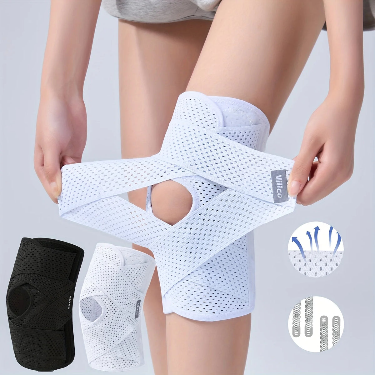 Elastic Strap Sports Knee Pads – Men & Women Support Sports Knee Pads Babs