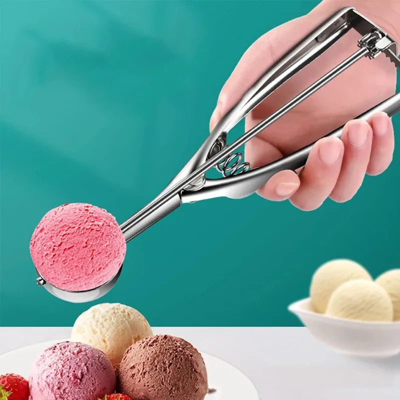 Stainless Steel Trigger Ice Cream Scoop & Ball Maker Ice Cream Scoop Babs