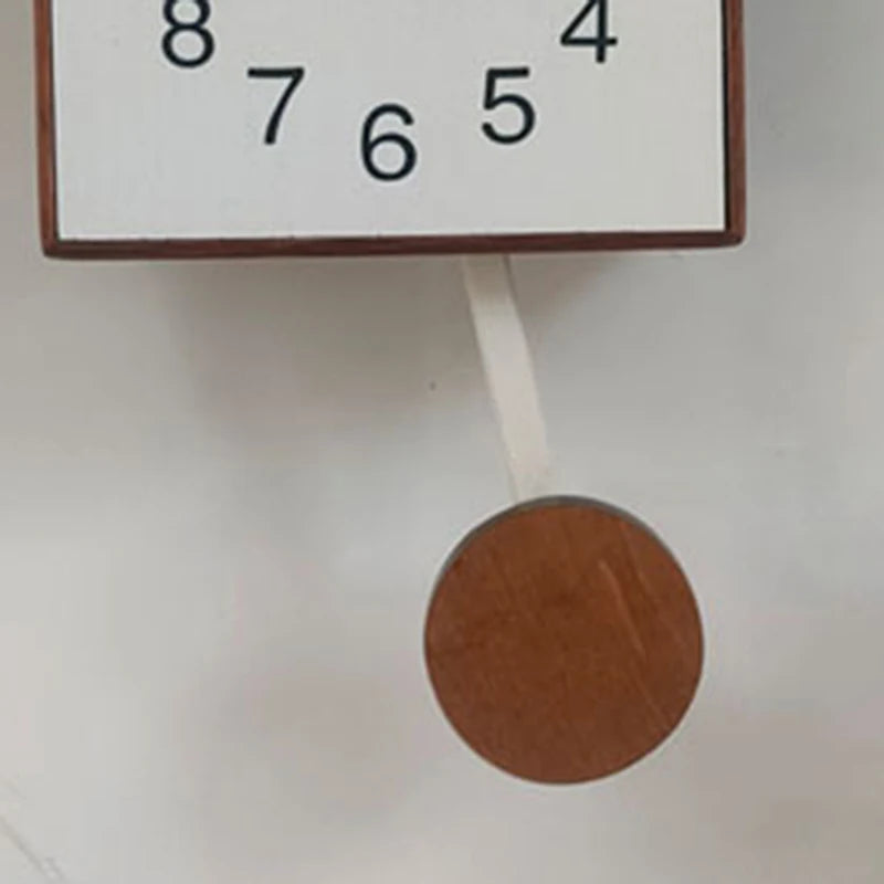 Nordic Wooden Cuckoo Wall Clock – Minimalist 14" Décor Decorative Wall Clock Babs