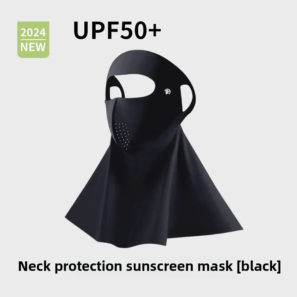 UPF50+ Ice Silk Sun Protection Mask & Neck Scarf – Anti-UV Sun Protection Mask Babs