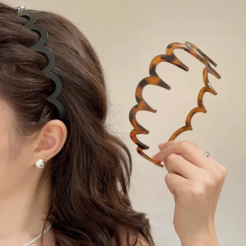 Wave Headbands for Women – Non-Slip Toothed Hair Bands Hair Headband Babs