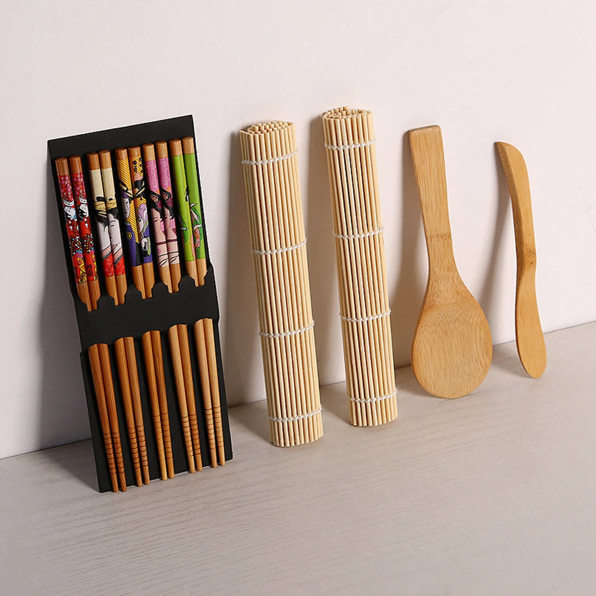 10-Piece DIY Sushi Making Kit – Mat, Chopsticks & Scraper Sushi Making Kit Babs