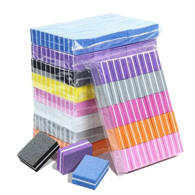 50pcs Mini Nail Files Buffer Set – Manicure & Pedicure Sanding Blocks Nail Buffer Set Babs