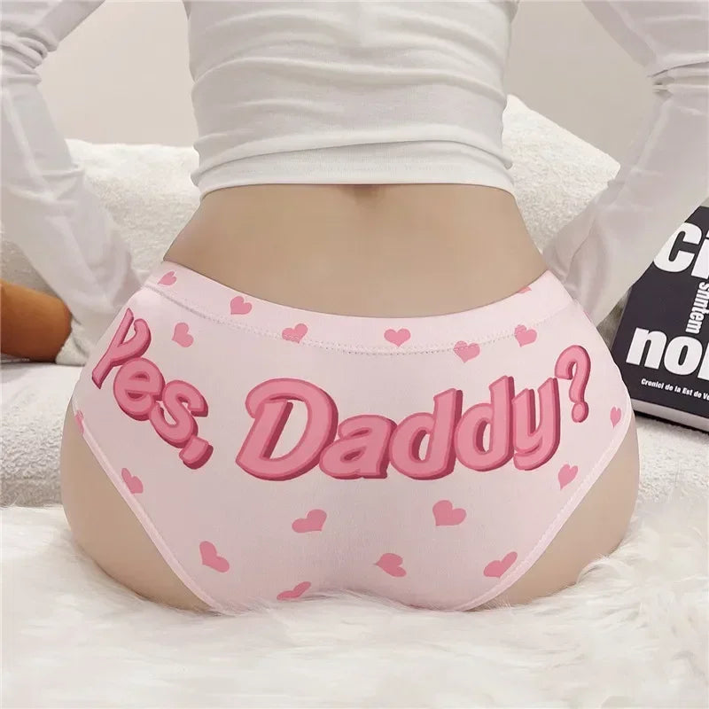 Kawaii 3D Heart Print Women's Low-Rise Briefs & Thong Underwear Women's Underwear Babs