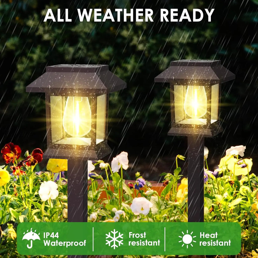 Solar Pathway Lights Outdoor Waterproof LED Garden Walkway Solar Pathway Lights Babs