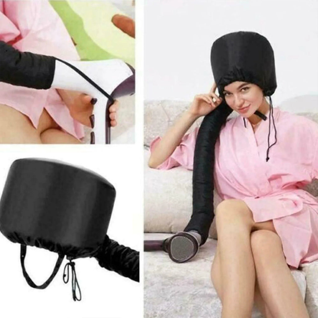 Reusable Hair Dryer Steamer Cap – Salon & Home Hair Care Hat Hair Steamer Cap Babs