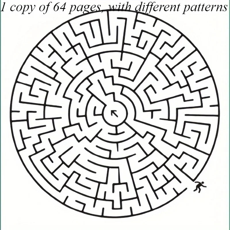 Brain Maze Puzzle Training Book for Kids & Teens Maze Puzzle Book Babs