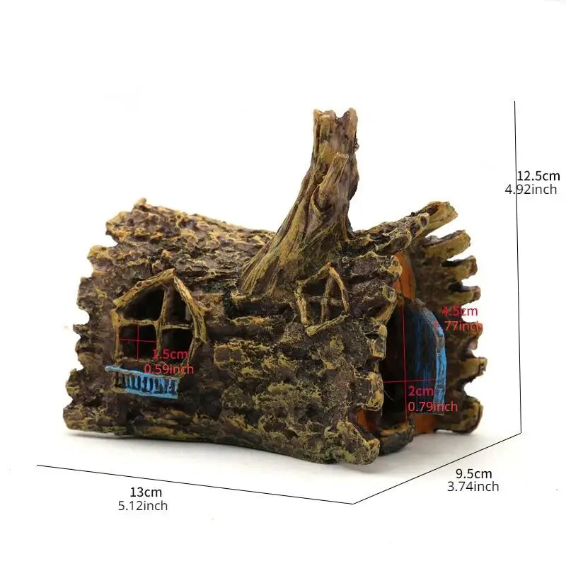 Resin Tree House Fish Tank Decoration | Aquarium Ornament Aquarium Ornament Babs