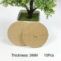 Cork Coasters for Drinks – Eco-Friendly Aesthetic Table Coasters Cork Coaster Set Babs 10PCS 90 x 3mm
