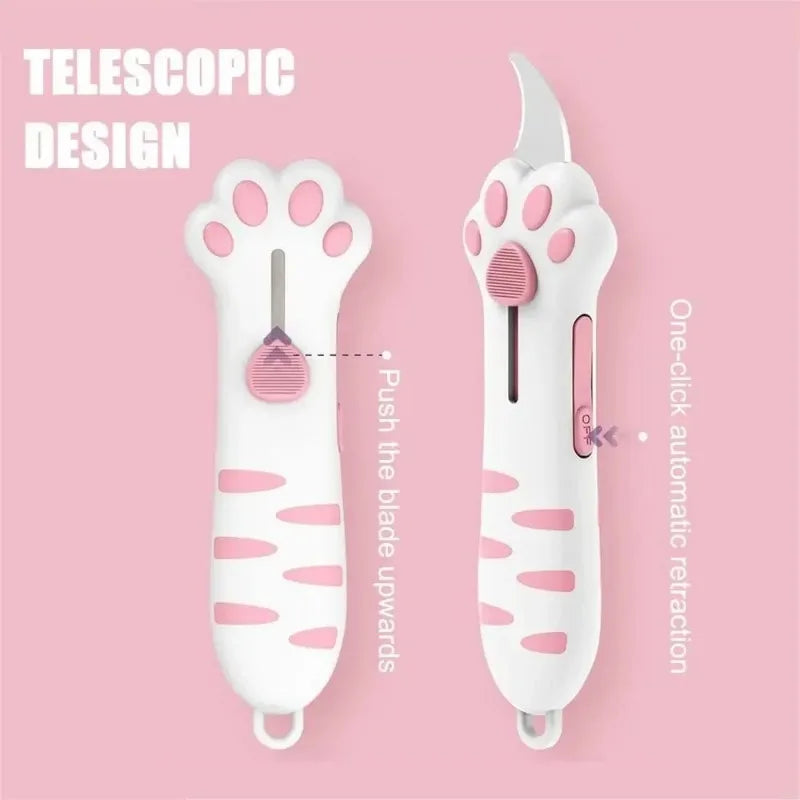 Mini Cat Paw Utility Knife – Cute Box Cutter for Crafts Utility Knife Babs