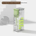 Portable Mini Automatic Dental Floss Dispenser Box – 10 Sticks Dental Floss Dispenser Babs Green -10 pack