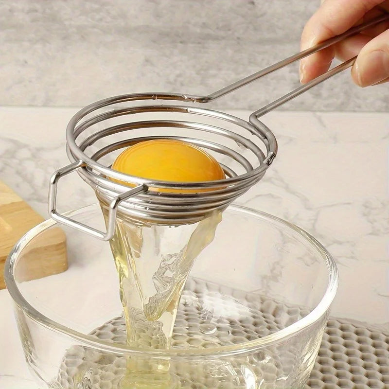 Stainless Steel Egg Separator – Yolk & White Divider Tool Egg Separator Tool Babs