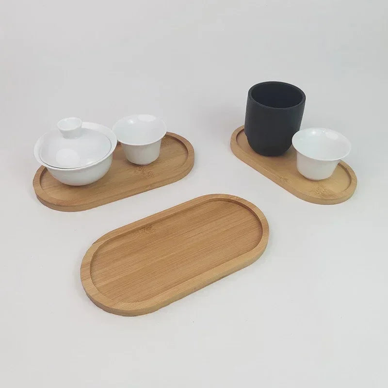 Bamboo Storage Tray – Tea Coaster, Jewelry & Plant Saucer Bamboo Storage Tray Babs