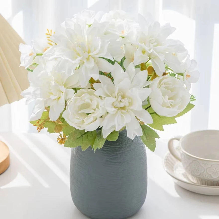 Silk Dahlia Peony Artificial Flowers – Wedding & Home Decor Artificial Silk Flowers Babs