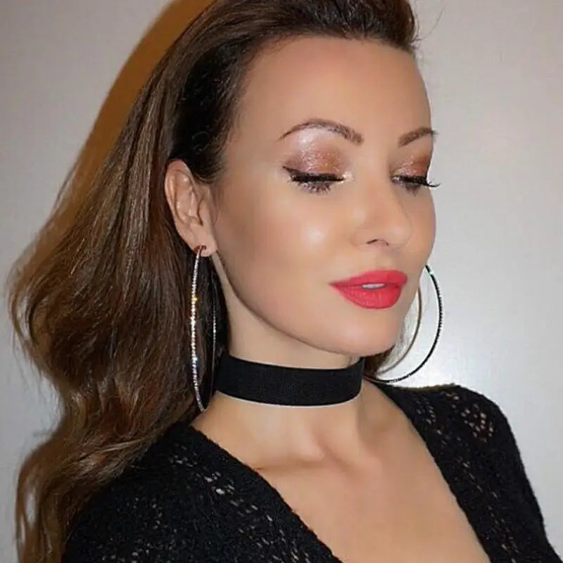 Big Round Hoop Earrings – Elegant Large Circle Fashion Hoops Hoop Earrings Babs
