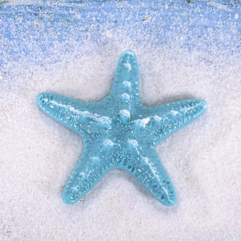Resin Shell Starfish Mermaid Cake Toppers – Ocean Party Cake Topper Set Babs 1