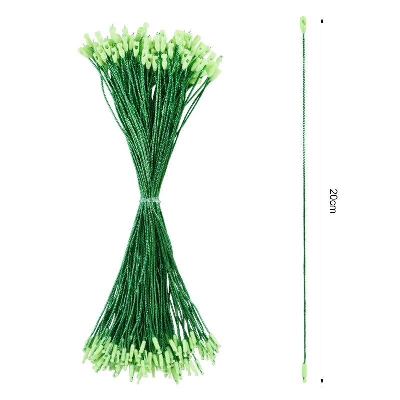 100pcs Christmas Ornament Hanging Ropes & Ribbon Strings Christmas Ornament Strings Babs Green
