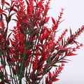 Artificial Lavender Stems Fake Plastic Flowers – Home & Wedding Artificial Flower Stems Babs Red 1pc