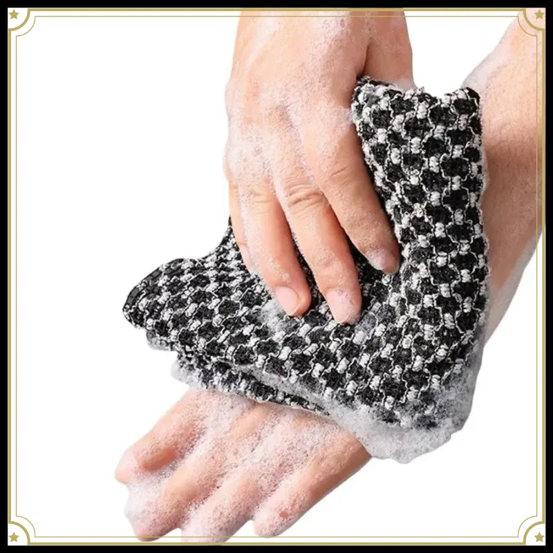 Exfoliating Body Scrubber Towel – Back Washcloth 1/3 Pcs Body Scrubber Towel Babs