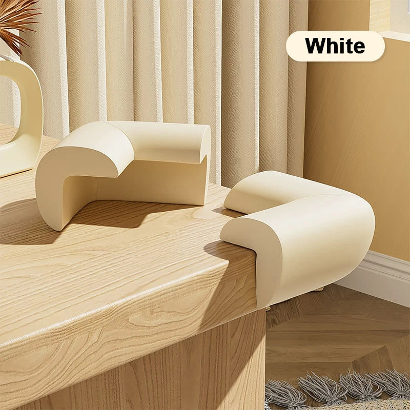 4-Pack Soft Baby Corner & Edge Guards | Safe, Easy Clean Corner & Edge Guards Babs White-4pcs